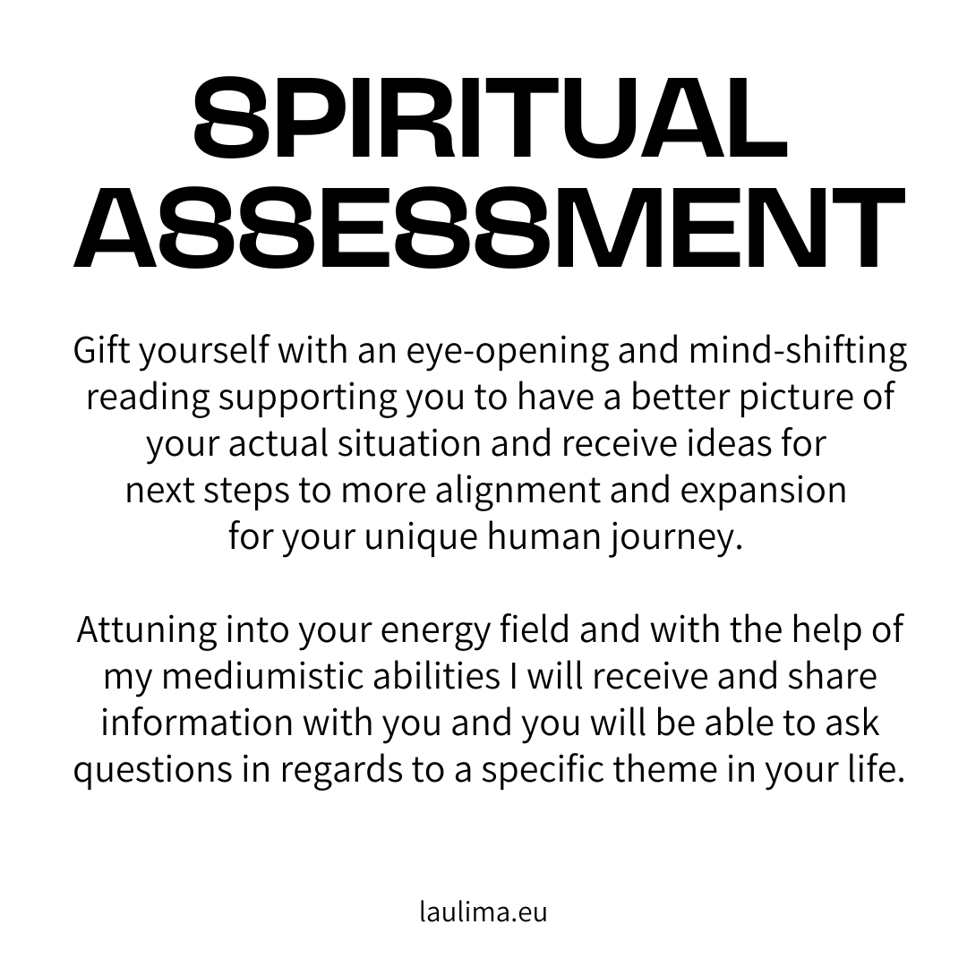 SPIRITUAL ASSESSMENT with Dannie Quilitzsch