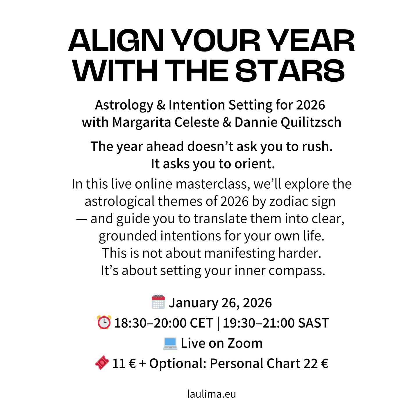 Align Your Year With the Stars - Your personal Chart for 2026