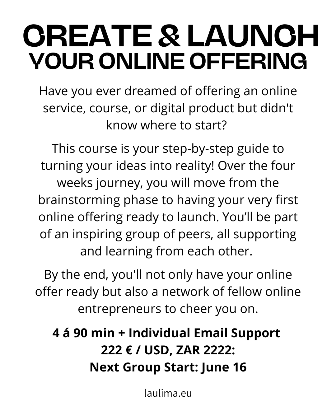 CREATE & LAUNCH YOUR ONLINE OFFERING with Dannie Quilitzsch