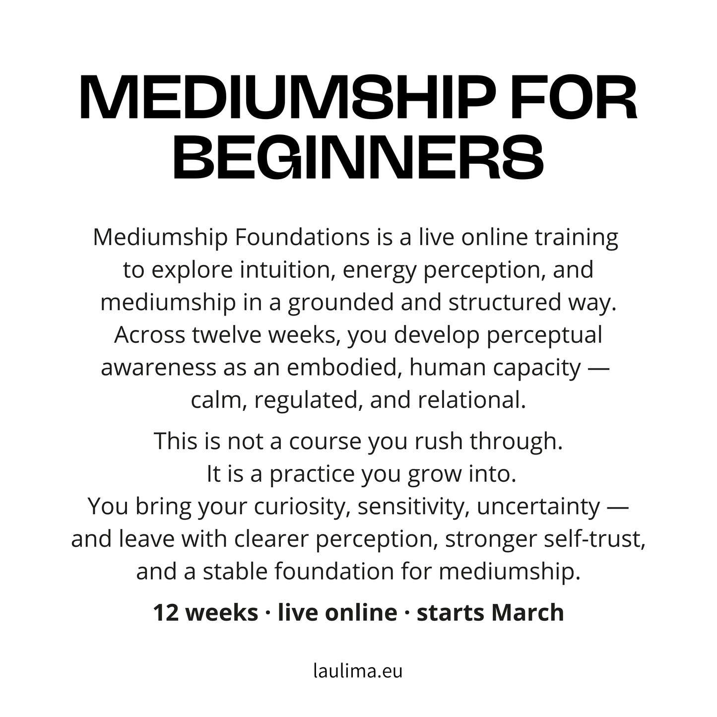 Mediumship Foundations – Online Mediumship Training for Beginners